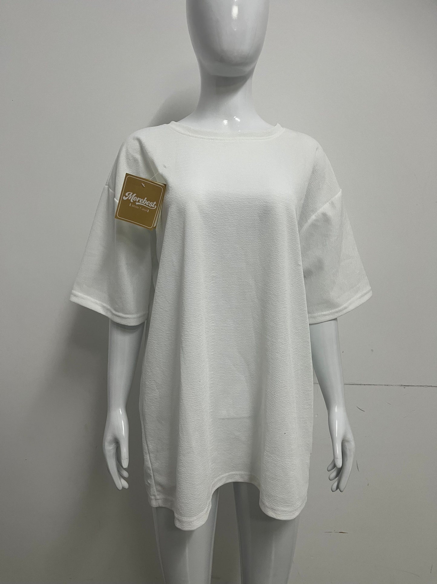 【Morebest Oversized Textured T-Shirt】—— Effortless Comfort & Casual Style for Everyday Wear