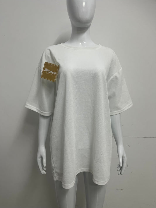 【Morebest Oversized Textured T-Shirt】—— Effortless Comfort & Casual Style for Everyday Wear