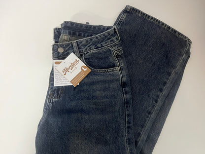 【Morebest High-Waisted Wide-Leg Denim Pants】—— Timeless Retro Comfort for Effortless Everyday Style