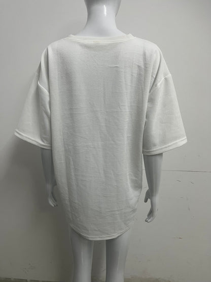 【Morebest Oversized Textured T-Shirt】—— Effortless Comfort & Casual Style for Everyday Wear