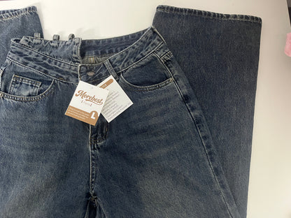 【Morebest High-Waisted Wide-Leg Denim Pants】—— Timeless Retro Comfort for Effortless Everyday Style