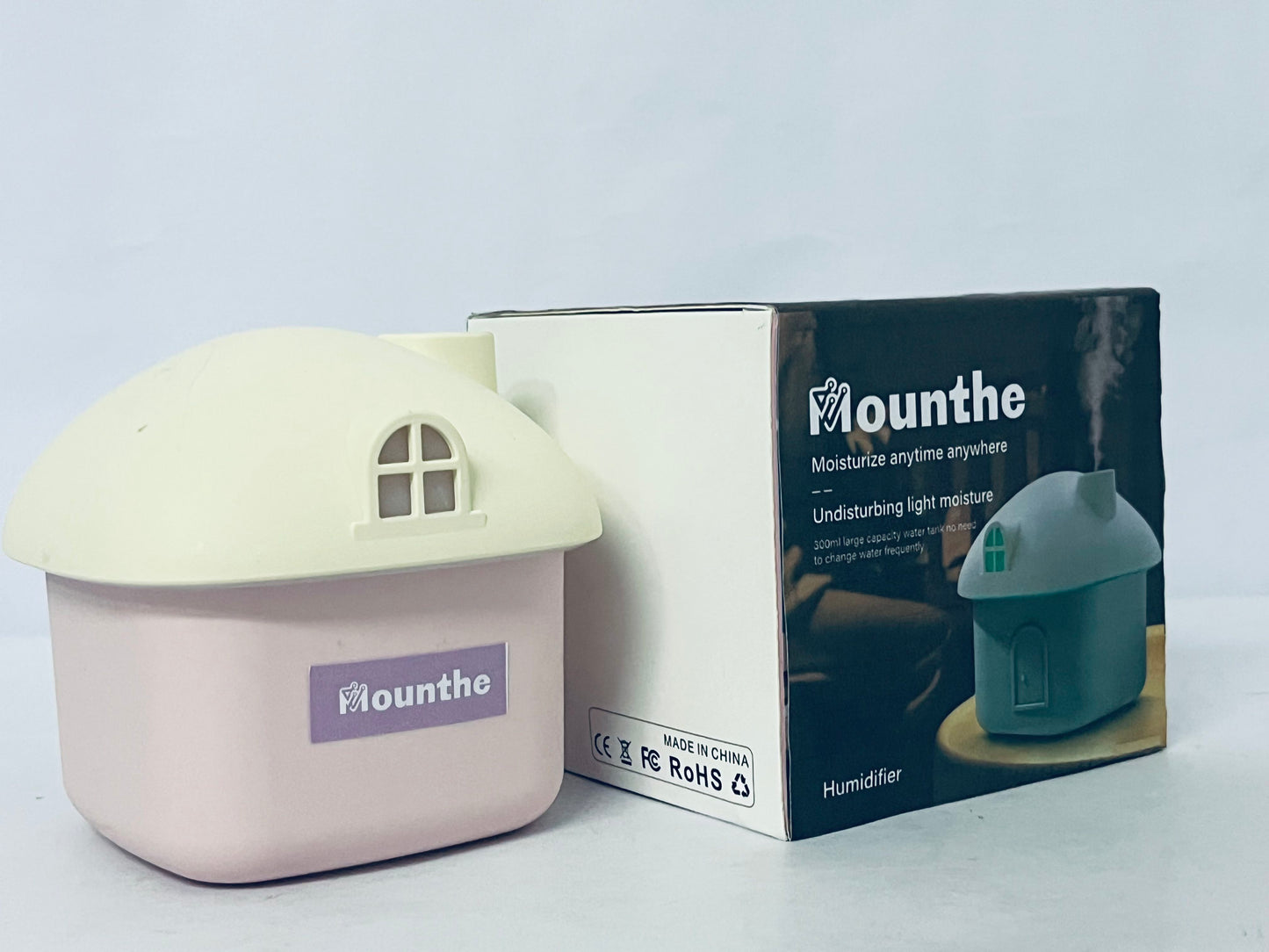Mounthe Mushroom Humidifier for Bedroom/Office Cute Mushroom Night Light for Kids Birthday Gift