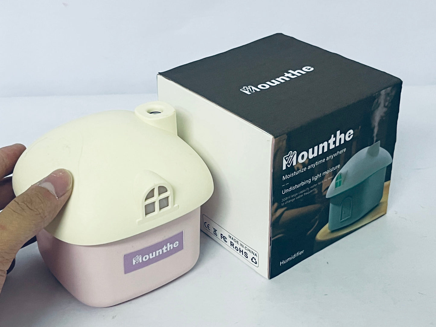 Mounthe Mushroom Humidifier for Bedroom/Office Cute Mushroom Night Light for Kids Birthday Gift