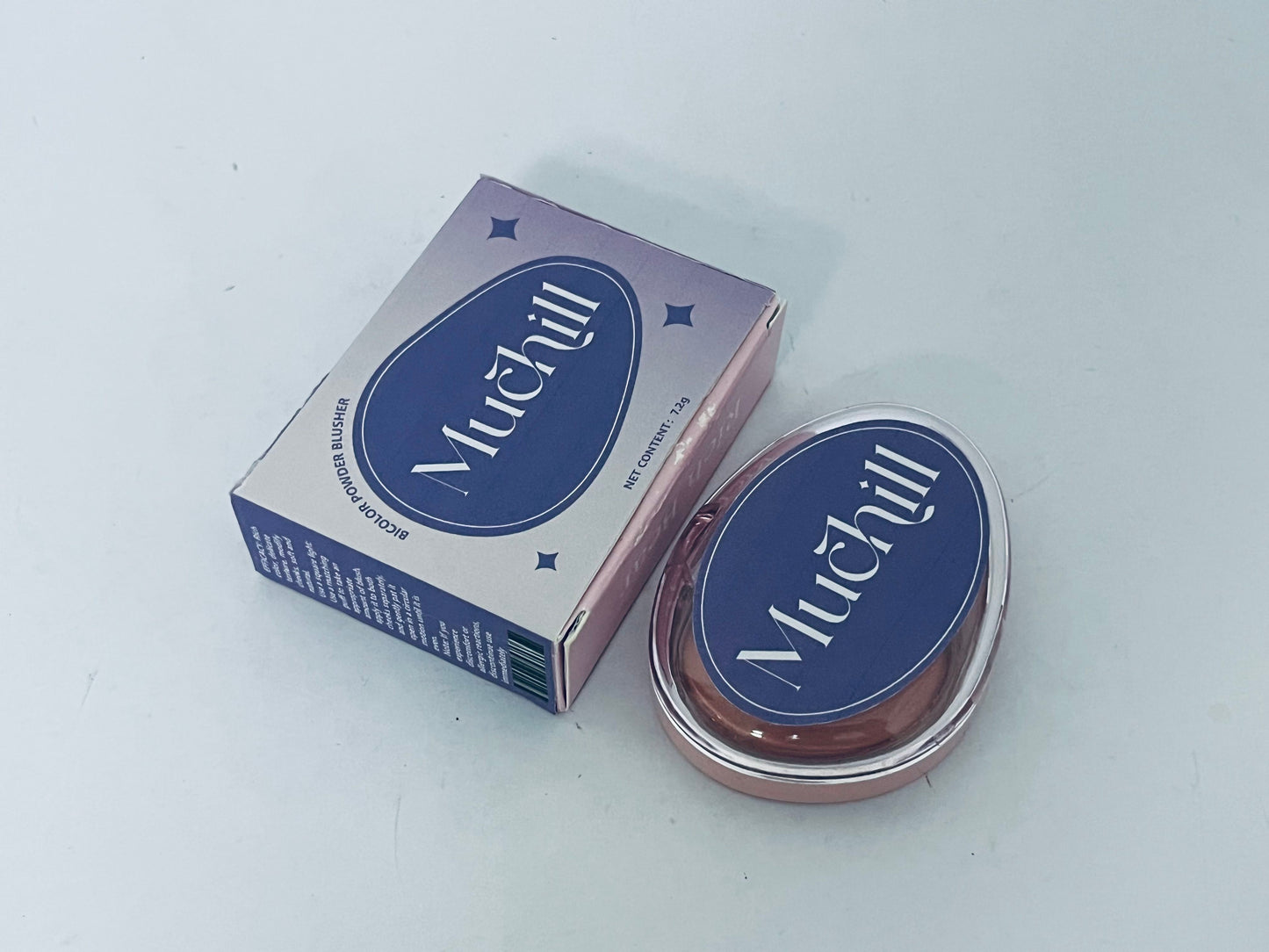 Muchill Blusher Dual Color, Jelly Texture, 12 Colors, Longwear, Long-lasting