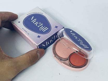 Muchill Blusher Dual Color, Jelly Texture, 12 Colors, Longwear, Long-lasting