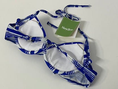 MuseBeau Bras - Breathable Geometric Halter Bra with Adjustable