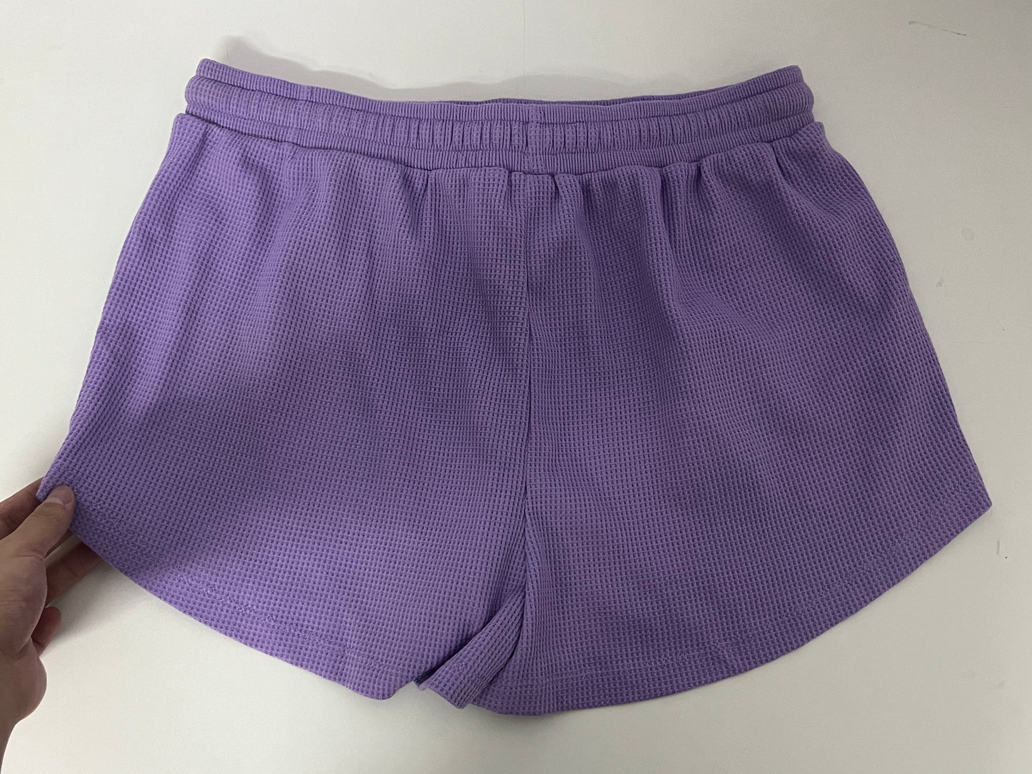 MuseBeau Pants - Adjustable Drawstring Purple Casual Shorts for Summer