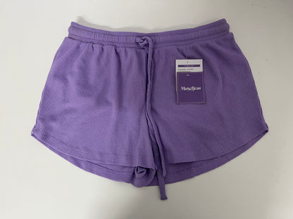 MuseBeau Pants - Adjustable Drawstring Purple Casual Shorts for Summer