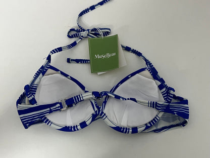 MuseBeau Bras - Breathable Geometric Halter Bra with Adjustable