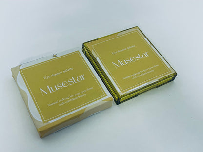 Musestar Gilded Warm Brown 9-Color Eyeshadow Palette Multi-Texture Combination A Versatile Item for Daily & Atmospheric Eye Makeup