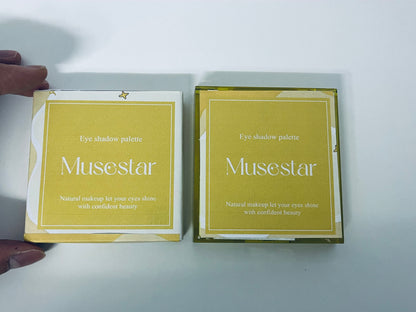Musestar Gilded Warm Brown 9-Color Eyeshadow Palette Multi-Texture Combination A Versatile Item for Daily & Atmospheric Eye Makeup