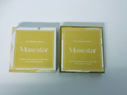Musestar Gilded Warm Brown 9-Color Eyeshadow Palette Multi-Texture Combination A Versatile Item for Daily & Atmospheric Eye Makeup