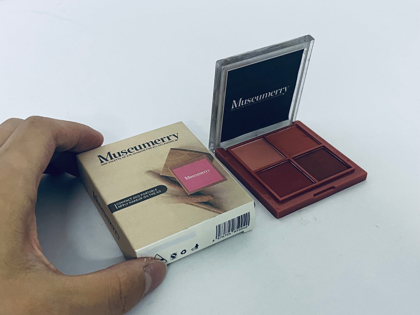 Museumerry Day to Night Eyeshadow Quad, Longwear Shadow Palette with Transitional Shades and Buttery Soft Feel, Crease & Smudge Proof, 575 Exquisite, 0.16 oz