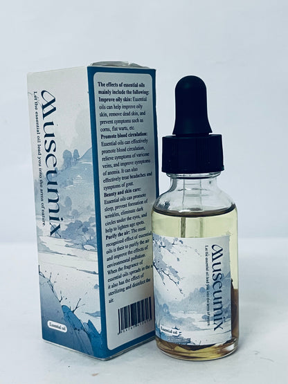 Museumix Natural Plant Essential Oil, 100% Pure Natural Extract, Suitable for Aromatherapy, Diffuser, Humidifier, Massage, for Creating Relaxing & Natural Atmosphere