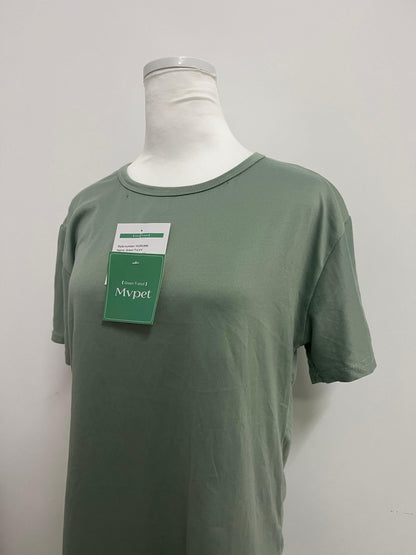 Mvpet Crew Neck Short Sleeve T - Shirt (Light Olive Green)