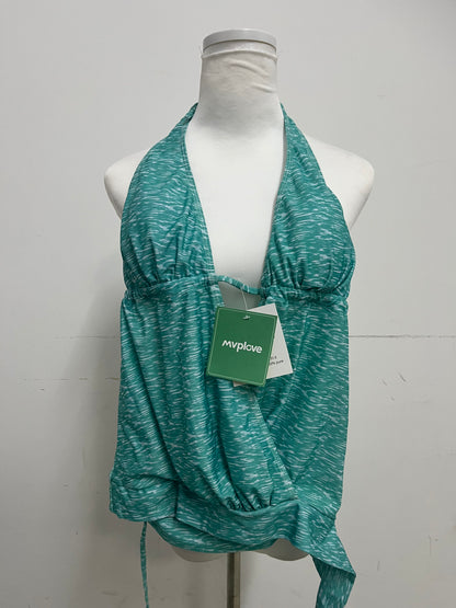 【Mvplove Marble Print Halter Swimsuit】—— Stylish & Adjustable Beachwear