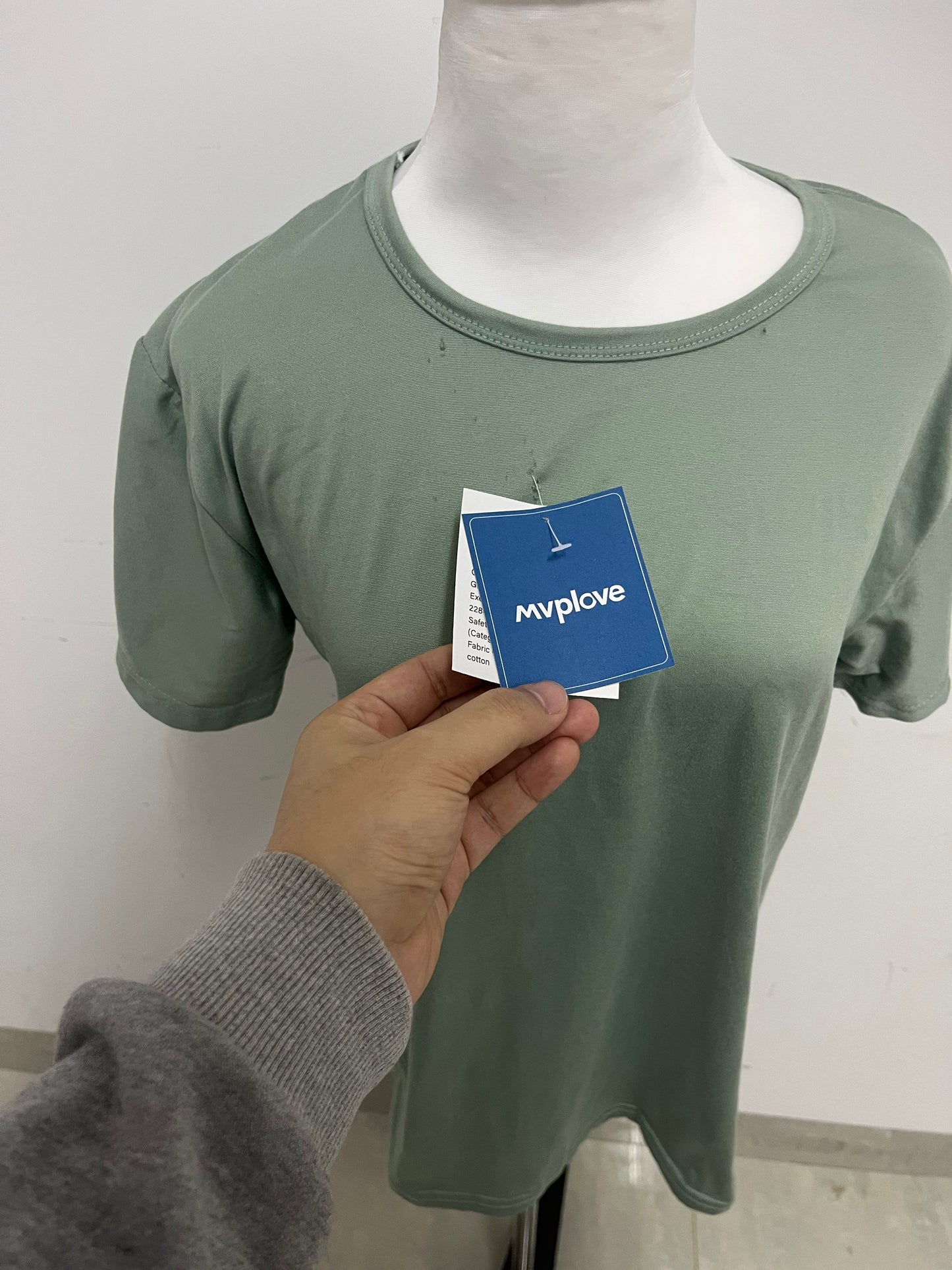 【Mvplove Sage Green T-shirt】—— Comfortable & Versatile Daily Basic