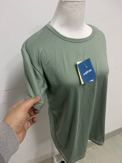 【Mvplove Sage Green T-shirt】—— Comfortable & Versatile Daily Basic