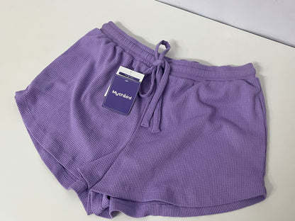 [Mythbird Pants]——Mythbird Waffle Knit Lounge Shorts - Soft Skin-Friendly Casual Hot Pants