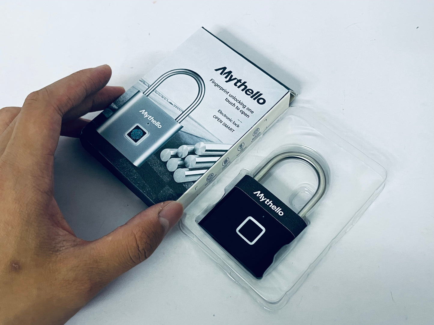 Mythello Electric locks Fingerprint Smart Padlock: One Touch to Open, Redefining Security and Convenience