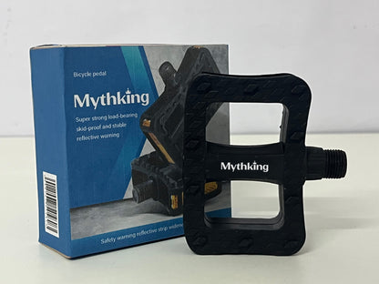 [Mythking Bicycle pedals]——Mythking Mountain Bike Pedals - Anti-Slip Reflective Lightweight Platform Pedals