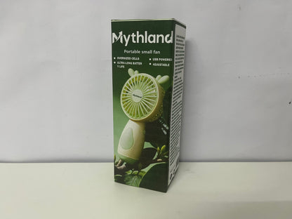 【Mythland Bear Ear Handheld Mini Fan】—— Cute, Long-Lasting Cooling for Summer Days
