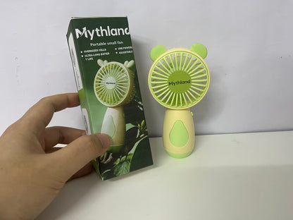 【Mythland Bear Ear Handheld Mini Fan】—— Cute, Long-Lasting Cooling for Summer Days