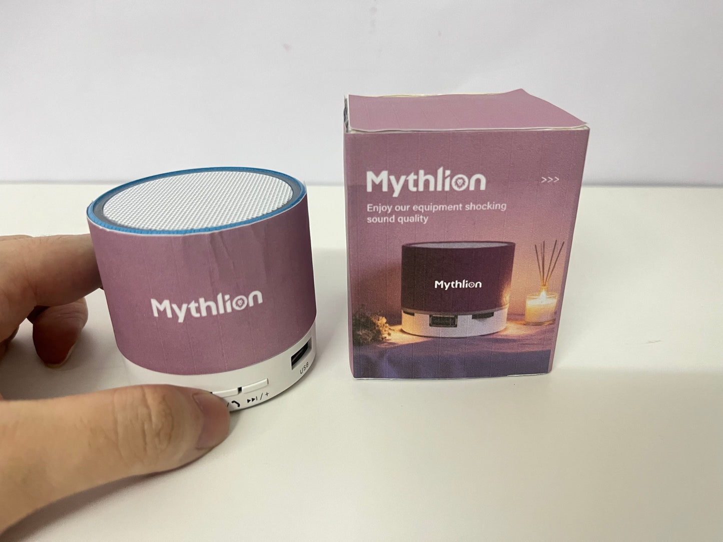【Mythlion Portable Bluetooth Speaker】—— Compact Design, Rich Sound for Every Moment