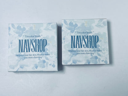 NAVSHOP Cosmic Eyeshadow 3-Colors Matte Glitter Eyeshadow Palette Rose Gold Warm Peach Brown Long-Lasting Ultra Pigment Smooth Blendable