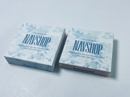 NAVSHOP Cosmic Eyeshadow 3-Colors Matte Glitter Eyeshadow Palette Rose Gold Warm Peach Brown Long-Lasting Ultra Pigment Smooth Blendable