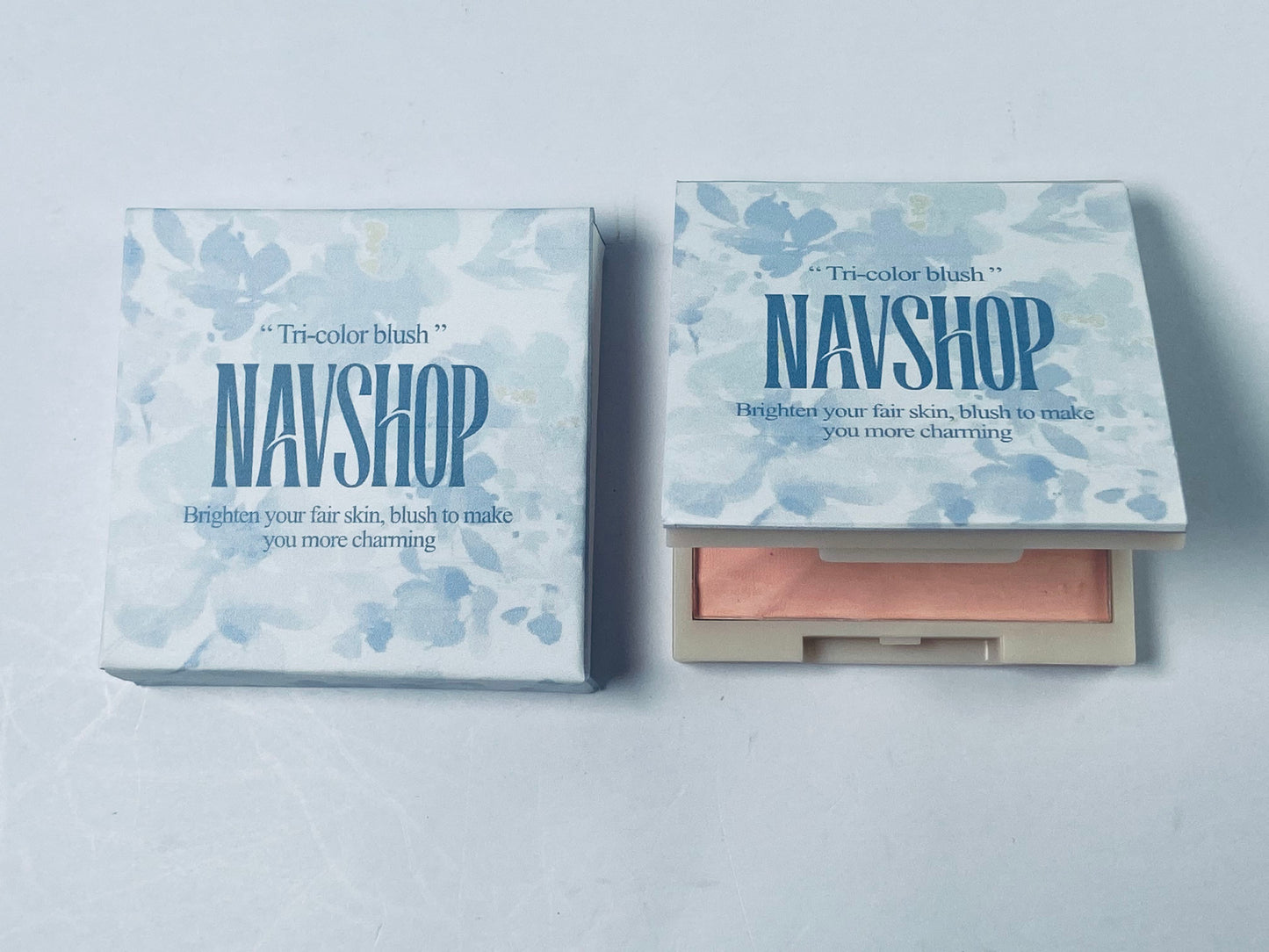 NAVSHOP Cosmic Eyeshadow 3-Colors Matte Glitter Eyeshadow Palette Rose Gold Warm Peach Brown Long-Lasting Ultra Pigment Smooth Blendable