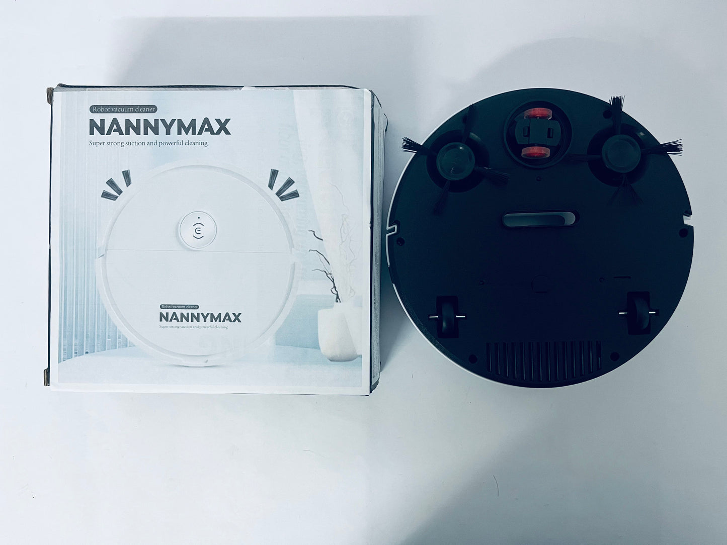  NANNYMAX Electric Cordless Sweepers Vacuum Cleaner,Slim,Low Noise,Automatic Self-Charging