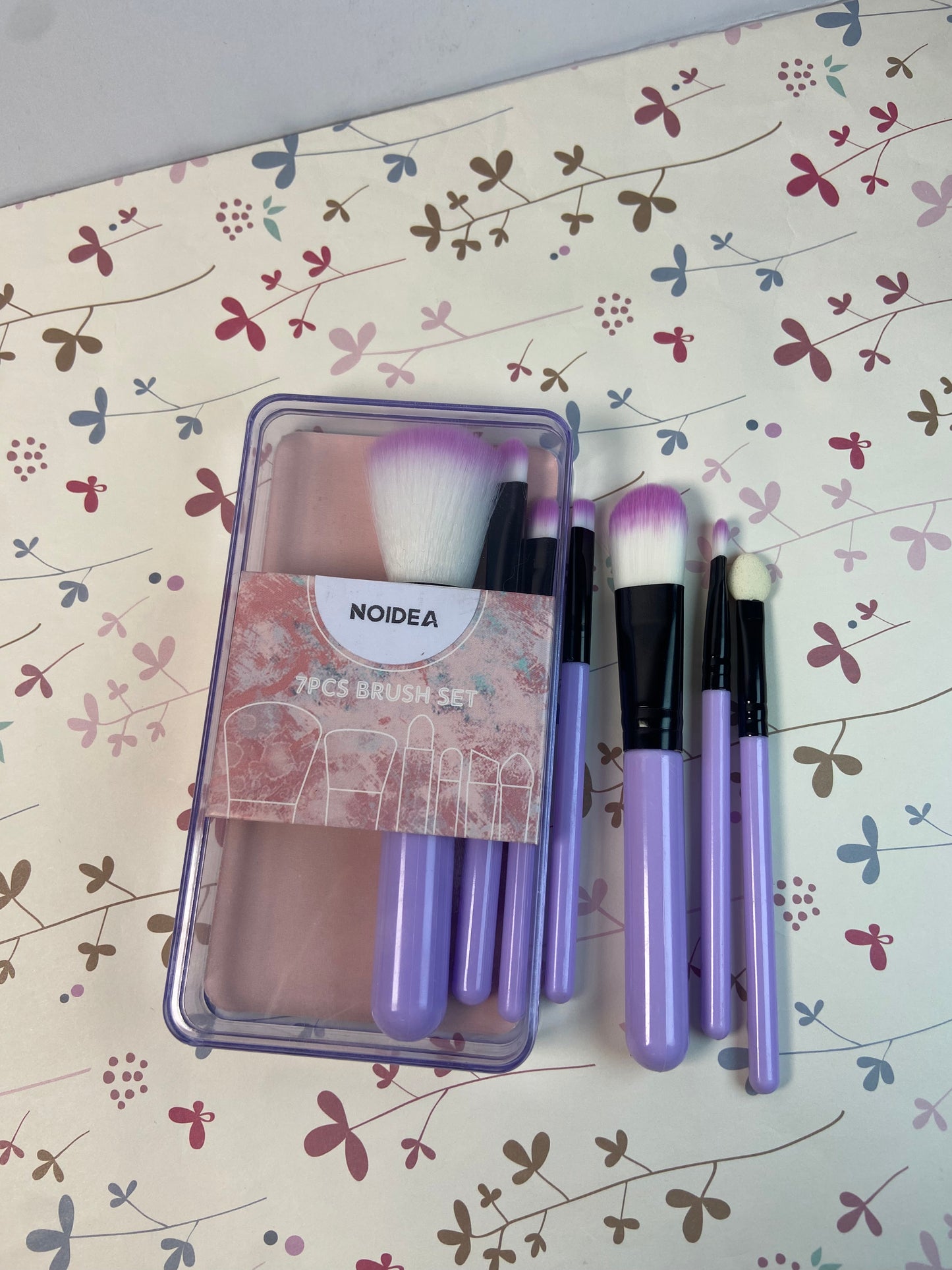NOIDEA 7Pcs Makeup Brush, Best Gift For Women/Girls, Used For Powder, Foundation, Highlight, Eye Shadow, Concealer, Etc., Suitable For Beginners ( purple 7pcs)