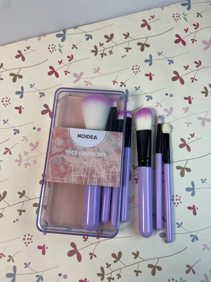 NOIDEA 7Pcs Makeup Brush, Best Gift For Women/Girls, Used For Powder, Foundation, Highlight, Eye Shadow, Concealer, Etc., Suitable For Beginners ( purple 7pcs)