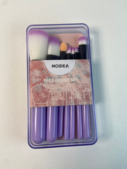 NOIDEA 7Pcs Makeup Brush, Best Gift For Women/Girls, Used For Powder, Foundation, Highlight, Eye Shadow, Concealer, Etc., Suitable For Beginners ( purple 7pcs)