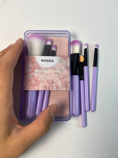 NOIDEA 7Pcs Makeup Brush, Best Gift For Women/Girls, Used For Powder, Foundation, Highlight, Eye Shadow, Concealer, Etc., Suitable For Beginners ( purple 7pcs)
