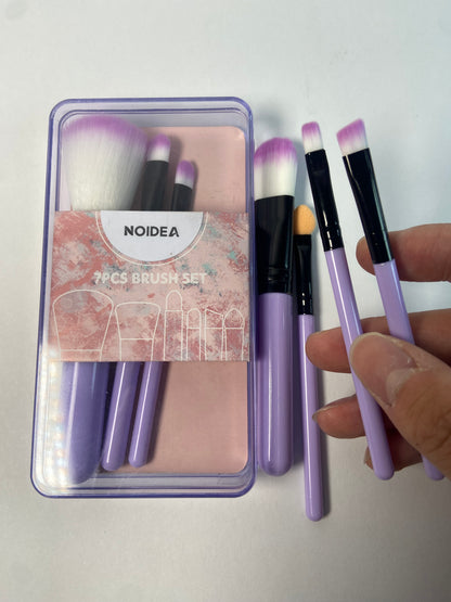 NOIDEA 7Pcs Makeup Brush, Best Gift For Women/Girls, Used For Powder, Foundation, Highlight, Eye Shadow, Concealer, Etc., Suitable For Beginners ( purple 7pcs)