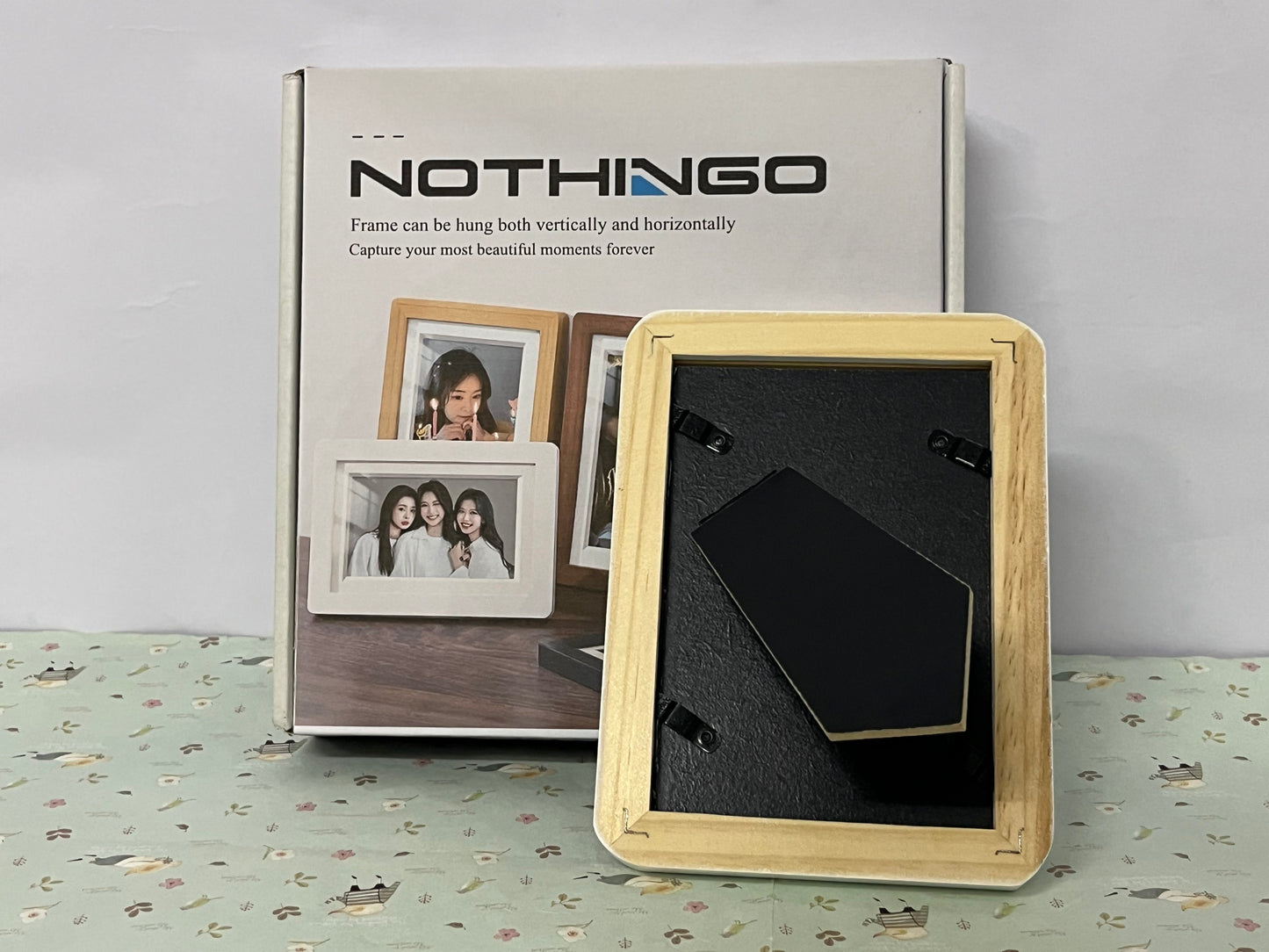 NOTHINGO Picture frames 4x6,Magnetic Wooden Frames, Magnetic Picture Frames for Refrigerator， Magnetic Photo Frames, Magnet Picture Frame, Magnetic Frames for Refrigerator,Photo Board,Art Display, Locker