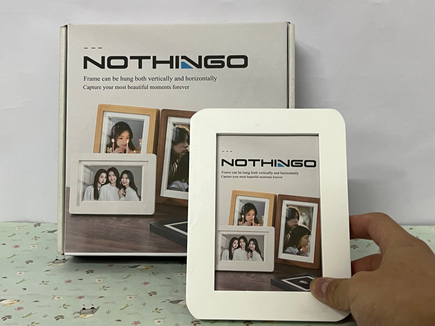 NOTHINGO Picture frames 4x6,Magnetic Wooden Frames, Magnetic Picture Frames for Refrigerator， Magnetic Photo Frames, Magnet Picture Frame, Magnetic Frames for Refrigerator,Photo Board,Art Display, Locker