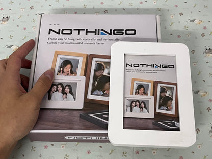 NOTHINGO Picture frames 4x6,Magnetic Wooden Frames, Magnetic Picture Frames for Refrigerator， Magnetic Photo Frames, Magnet Picture Frame, Magnetic Frames for Refrigerator,Photo Board,Art Display, Locker