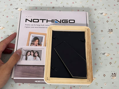 NOTHINGO Picture frames 4x6,Magnetic Wooden Frames, Magnetic Picture Frames for Refrigerator， Magnetic Photo Frames, Magnet Picture Frame, Magnetic Frames for Refrigerator,Photo Board,Art Display, Locker