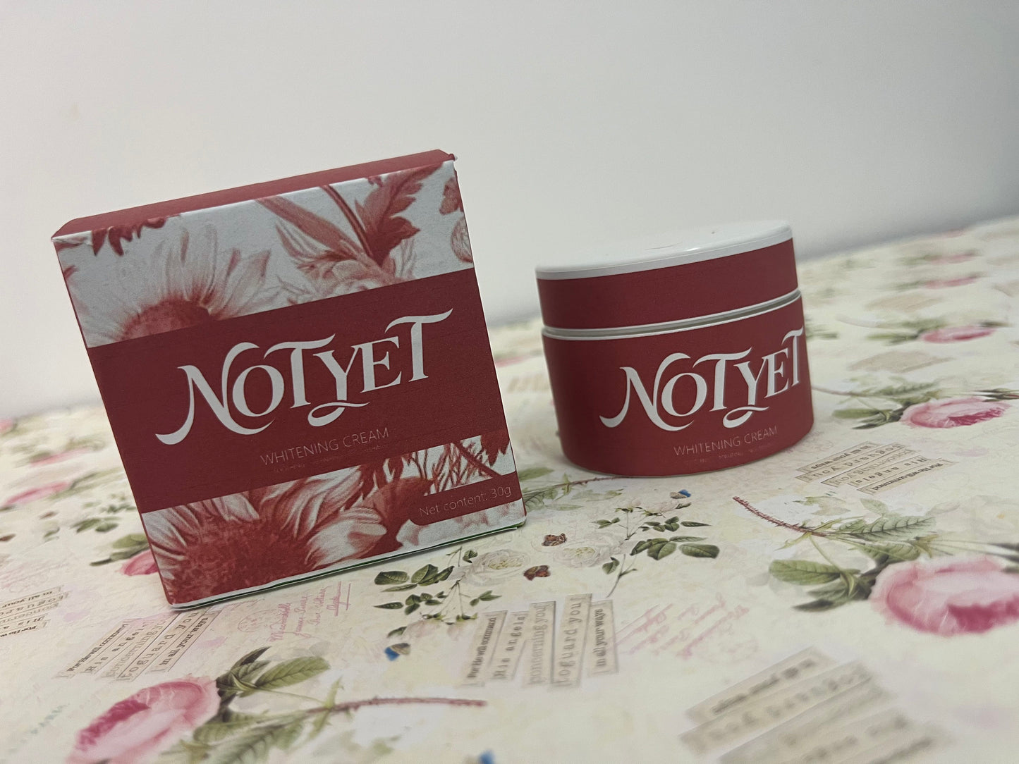 NOTYET Whitening and Brightening Face Cream, Fermented Natural Ingredients, 30g