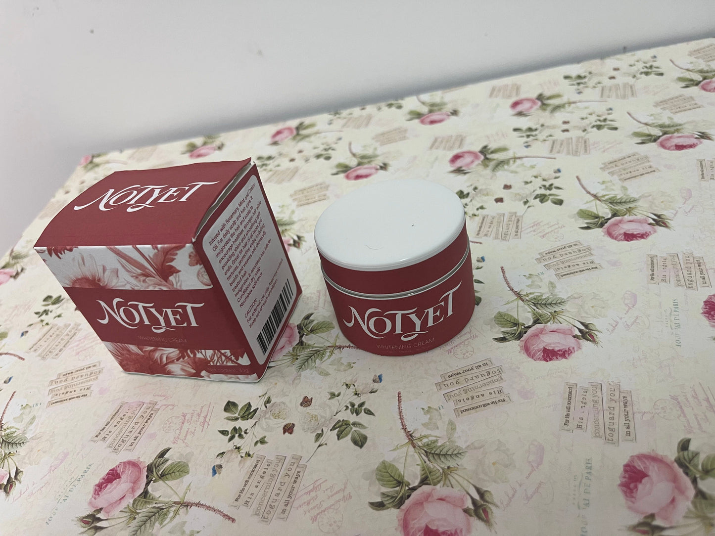 NOTYET Whitening and Brightening Face Cream, Fermented Natural Ingredients, 30g