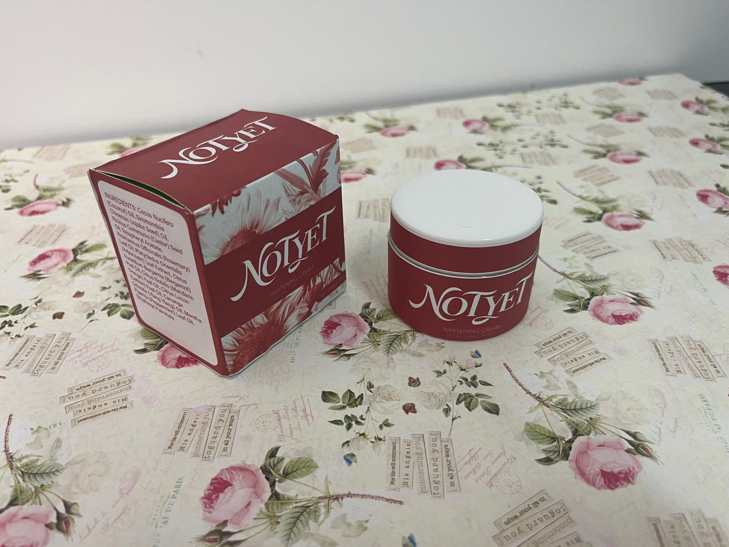 NOTYET Whitening and Brightening Face Cream, Fermented Natural Ingredients, 30g
