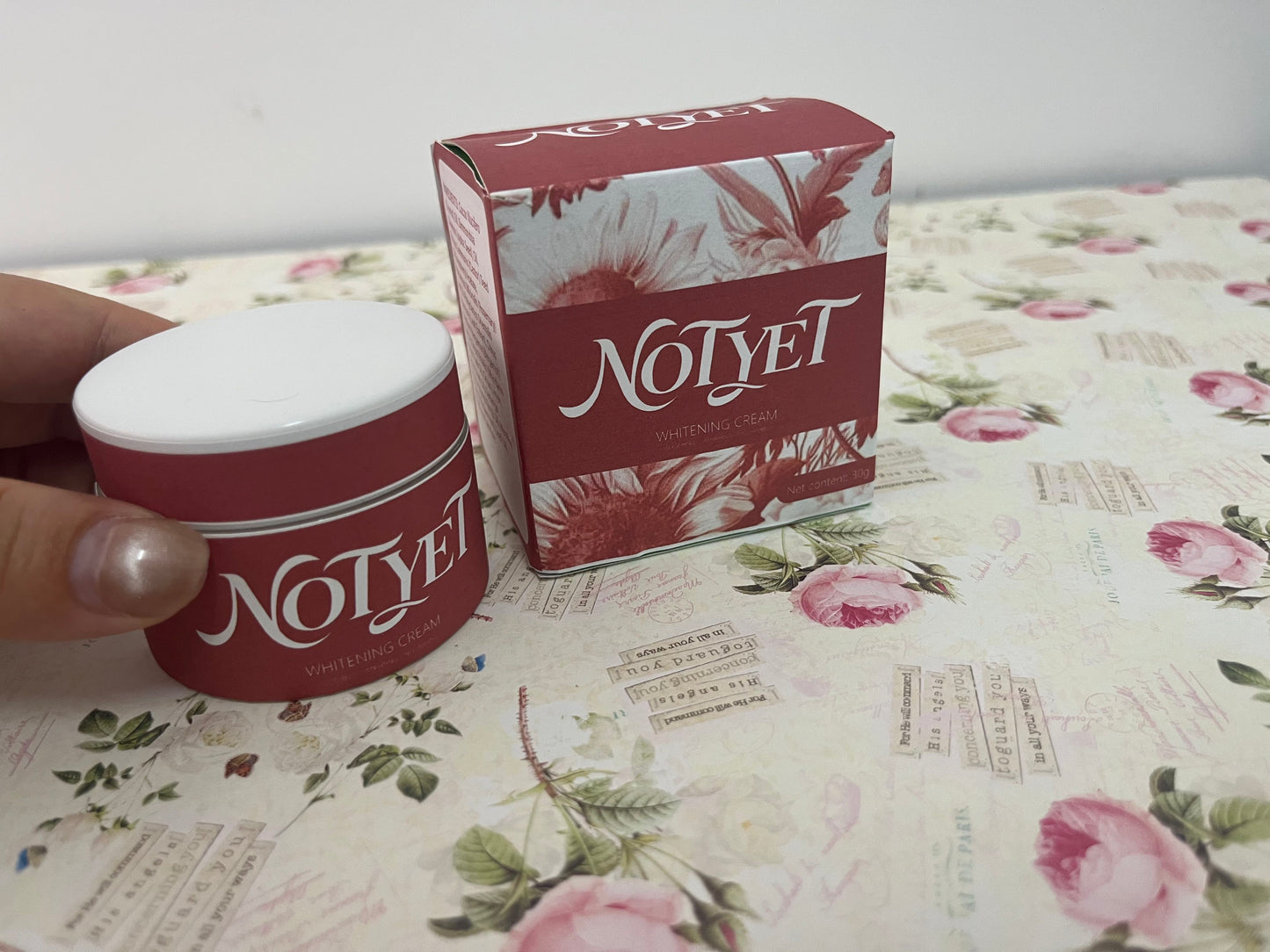 NOTYET Whitening and Brightening Face Cream, Fermented Natural Ingredients, 30g