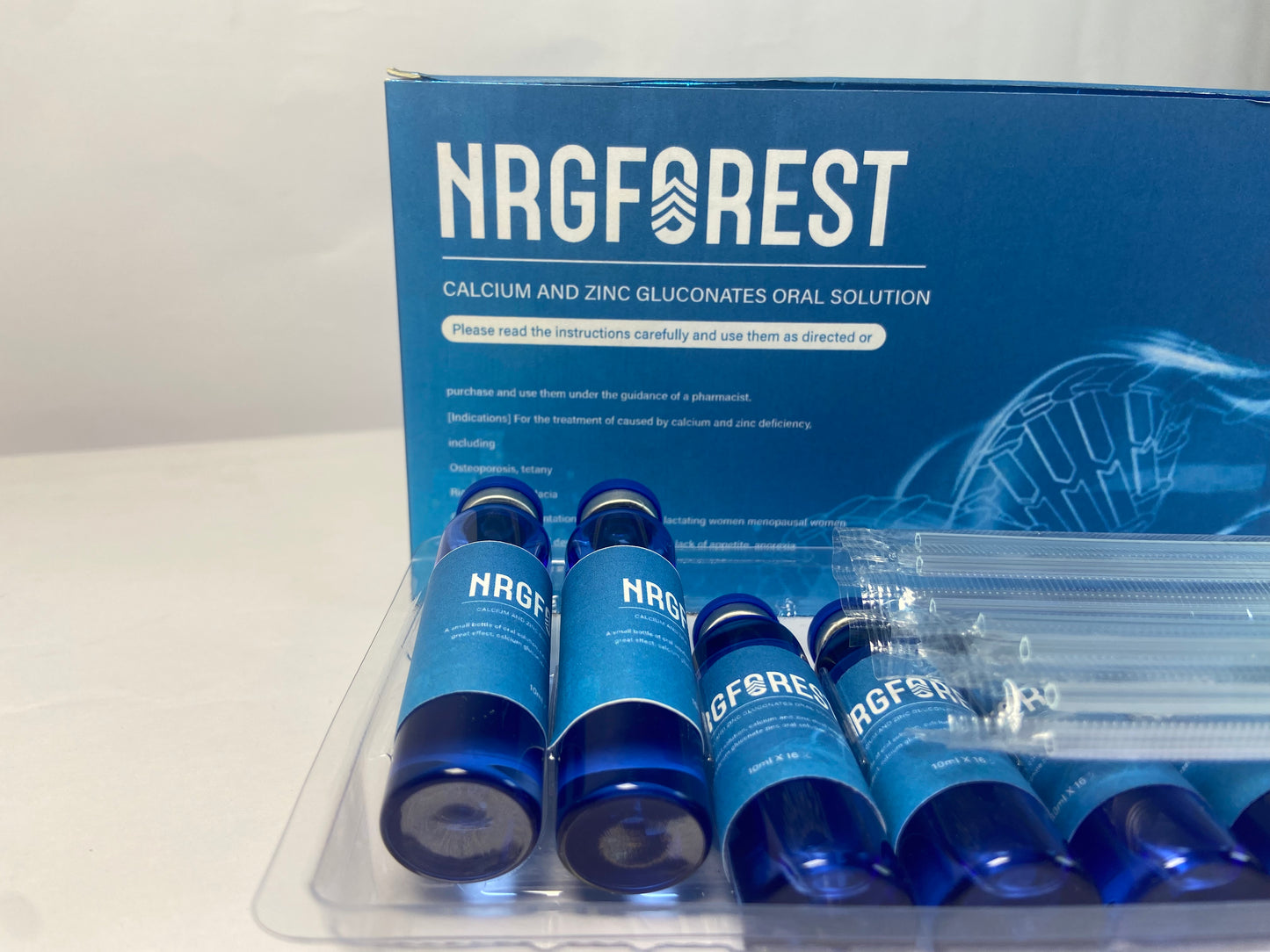 NRGFOREST dietary food supplementsNatural,Liquid Concentrate,a 10ml glass vial,16 sticks per box