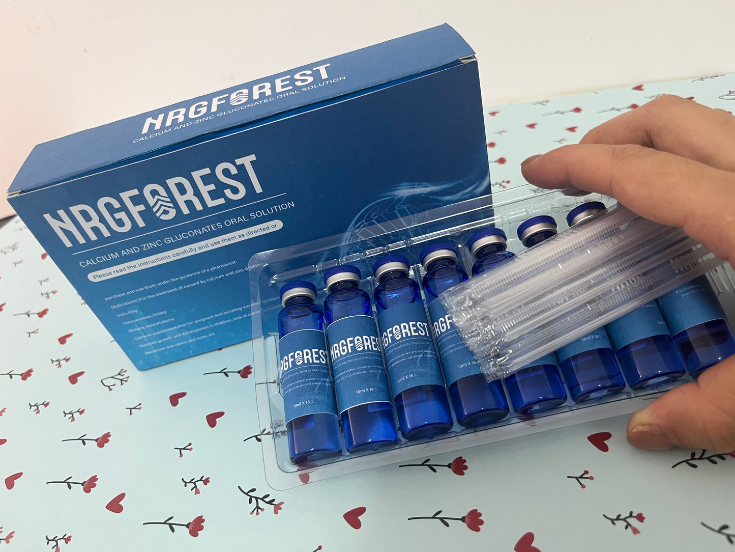 NRGFOREST dietary food supplementsNatural,Liquid Concentrate,a 10ml glass vial,16 sticks per box