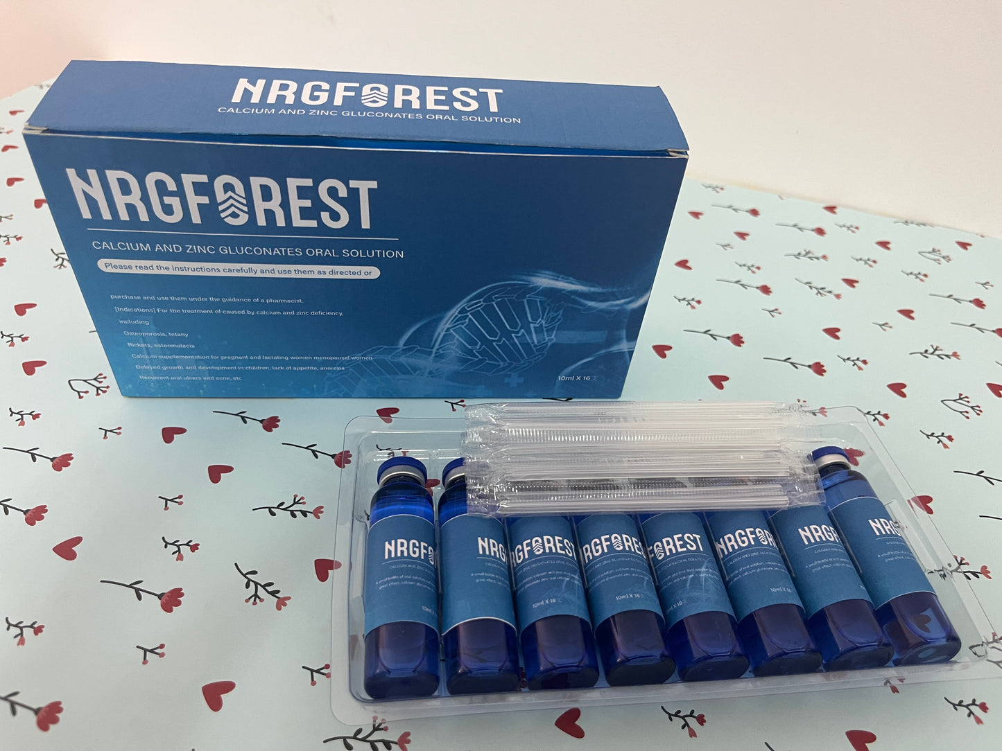 NRGFOREST dietary food supplementsNatural,Liquid Concentrate,a 10ml glass vial,16 sticks per box