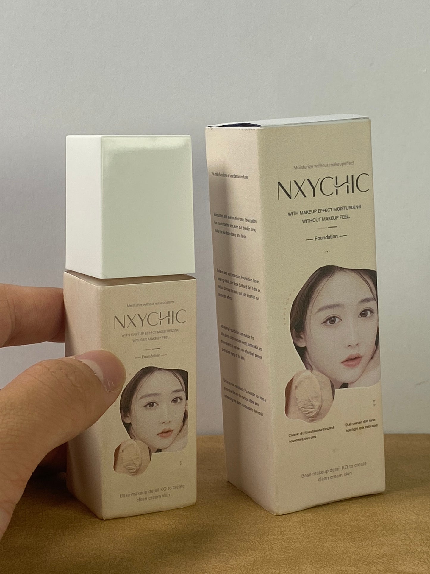 NXYCHIC Liquid foundation Biology 4-in-1 Foundation Hydrating Medium Spectrum Full Coverage Lotion Foundation