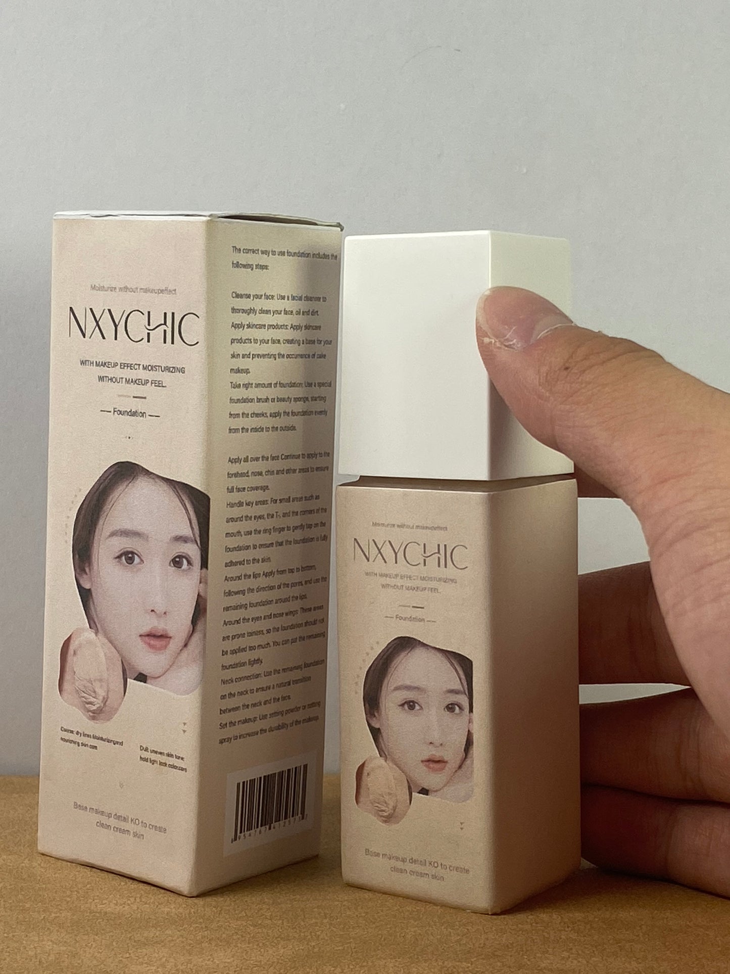 NXYCHIC Liquid foundation Biology 4-in-1 Foundation Hydrating Medium Spectrum Full Coverage Lotion Foundation